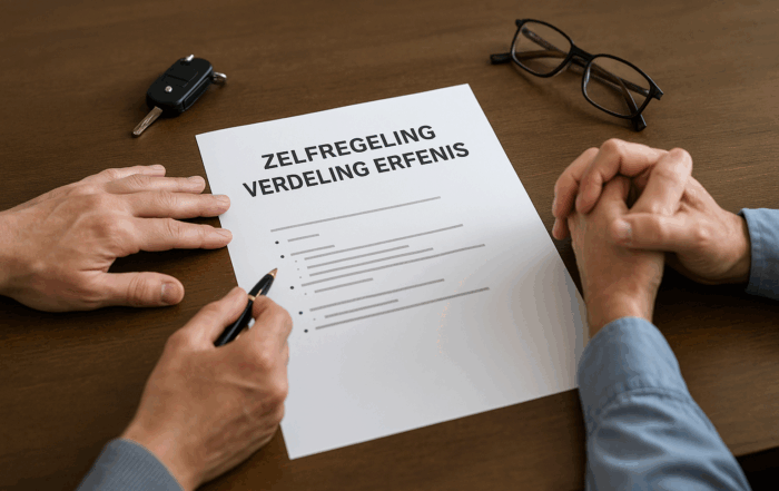 Erfenis verdelen zonder notaris