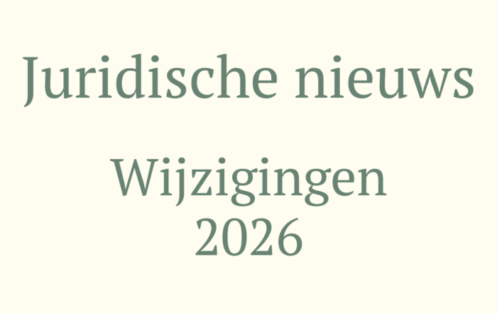 Wetswijzigingen 2026 in Nederland